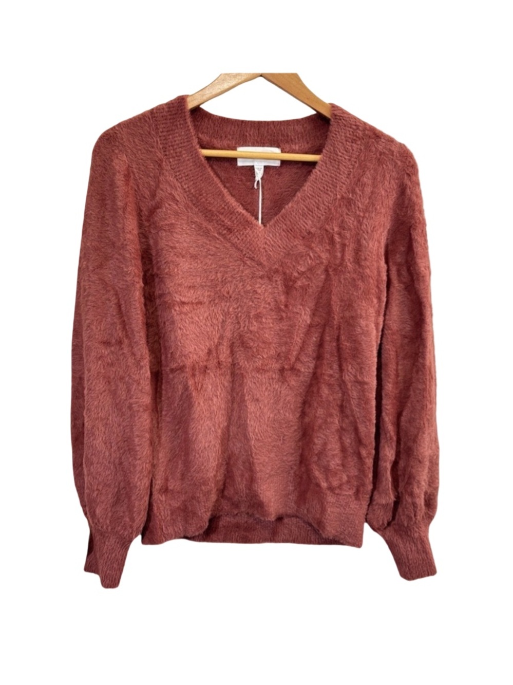 Dear John V-Neck Sweater in Brown and Pink